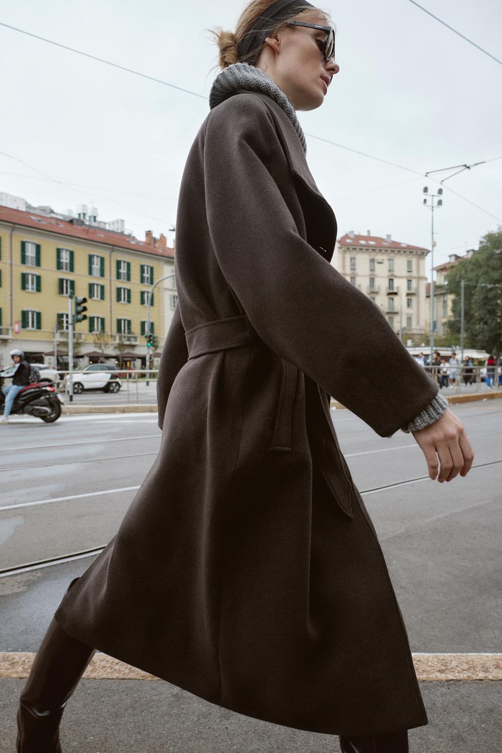Belted Wool Overcoat