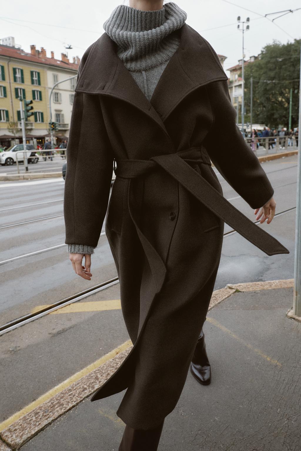 Belted Wool Overcoat